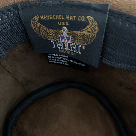 Henschel Hats 100% Leather Western Wide Brim Hat - Small/Medium - Picture 2 of 3